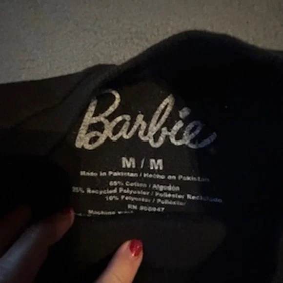 Barbie‎ Dream Car Graphic Sweatshirt Black Crewneck Pullover Women's M - Picture 4 of 7